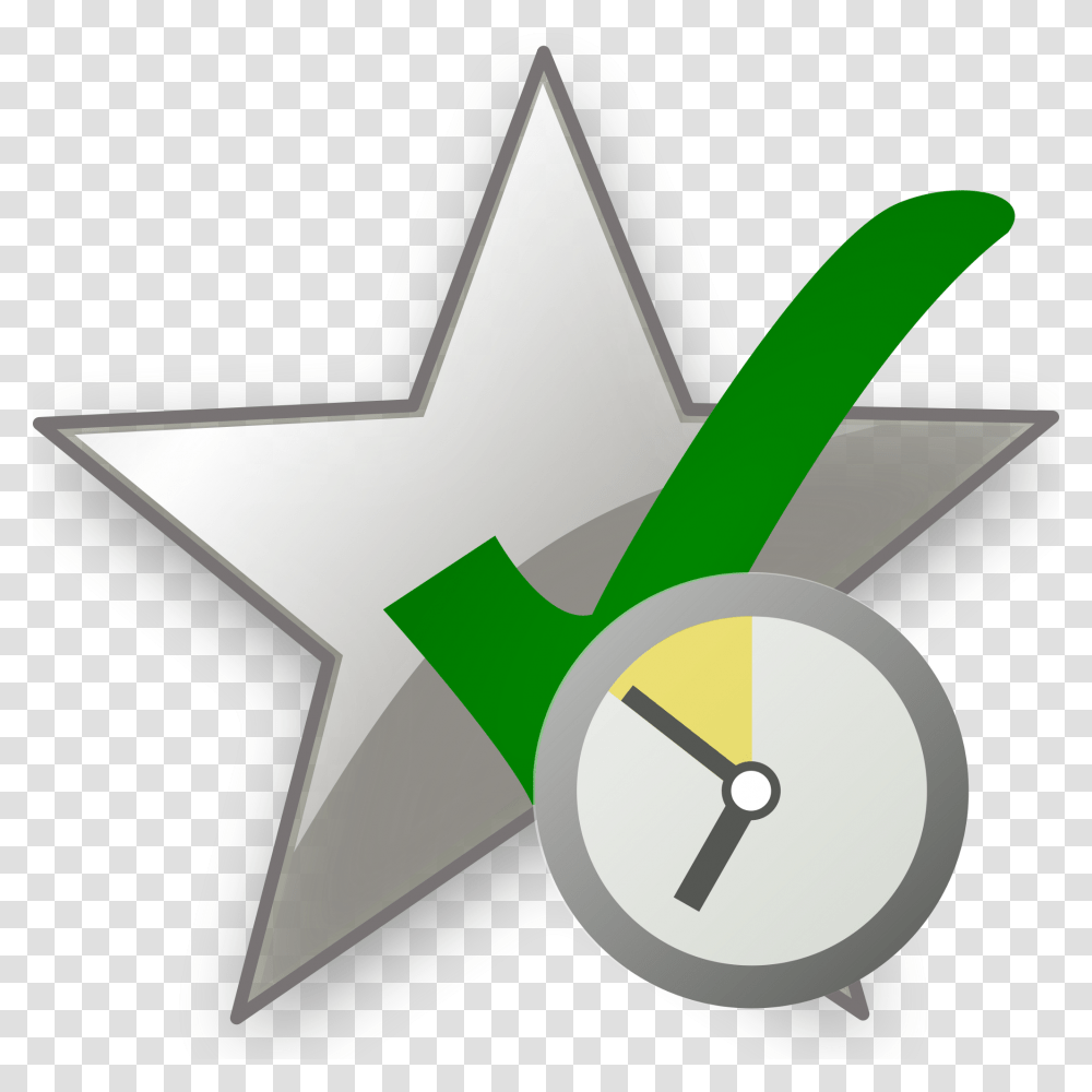Crystal Clear Action Bookmark Silver Approved Wait Wikimedia Foundation, Star Symbol, Hammer, Tool Transparent Png