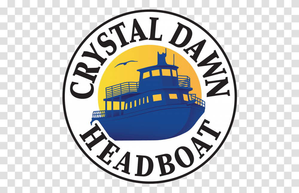 Crystal Dawn Head Boat Fishing And Sunset Cruise Motor Ship, Label, Logo Transparent Png