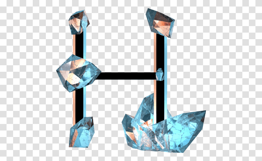 Crystal Font Letter H, Diamond, Gemstone, Jewelry, Accessories Transparent Png