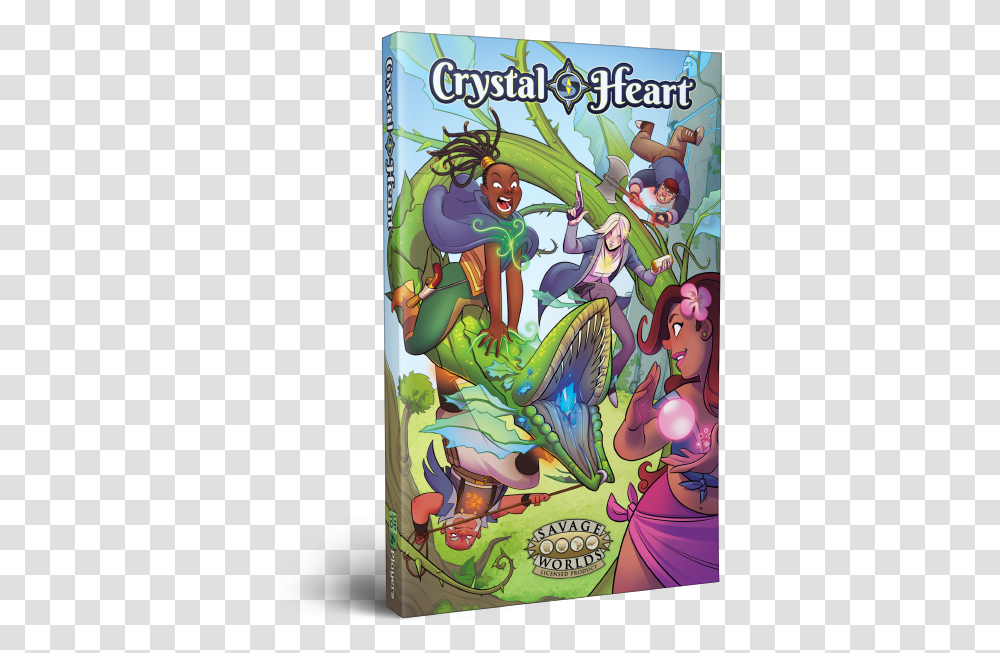 Crystal Heart Book Cover Crystal Heart Savage Worlds, Comics, Outdoors, Person, Manga Transparent Png