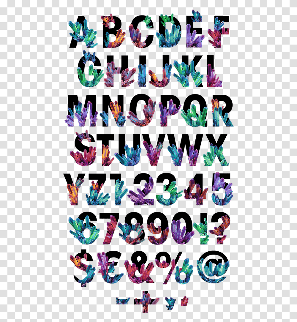 Crystal Inside Style Font Crystal Font, Purple Transparent Png