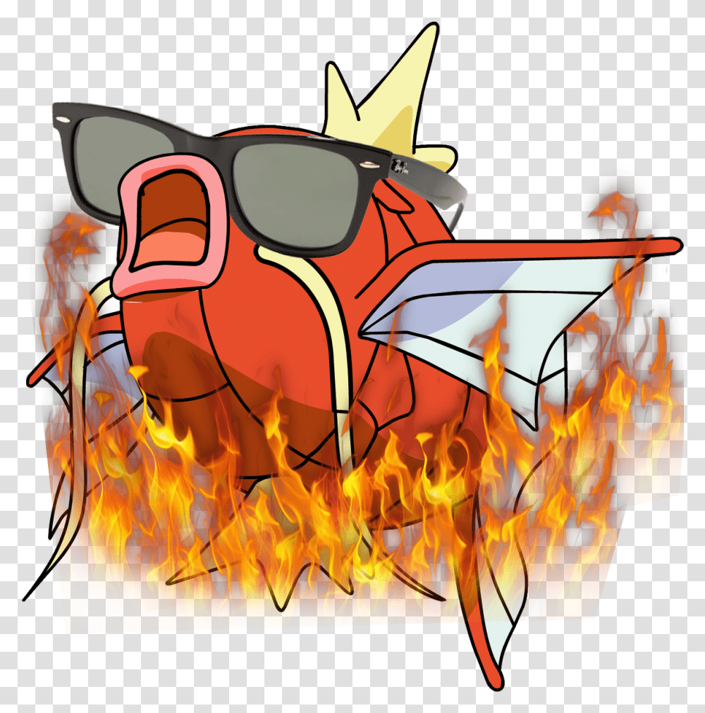 Crystal Mega Magikarp, Fire, Bonfire, Flame, Art Transparent Png