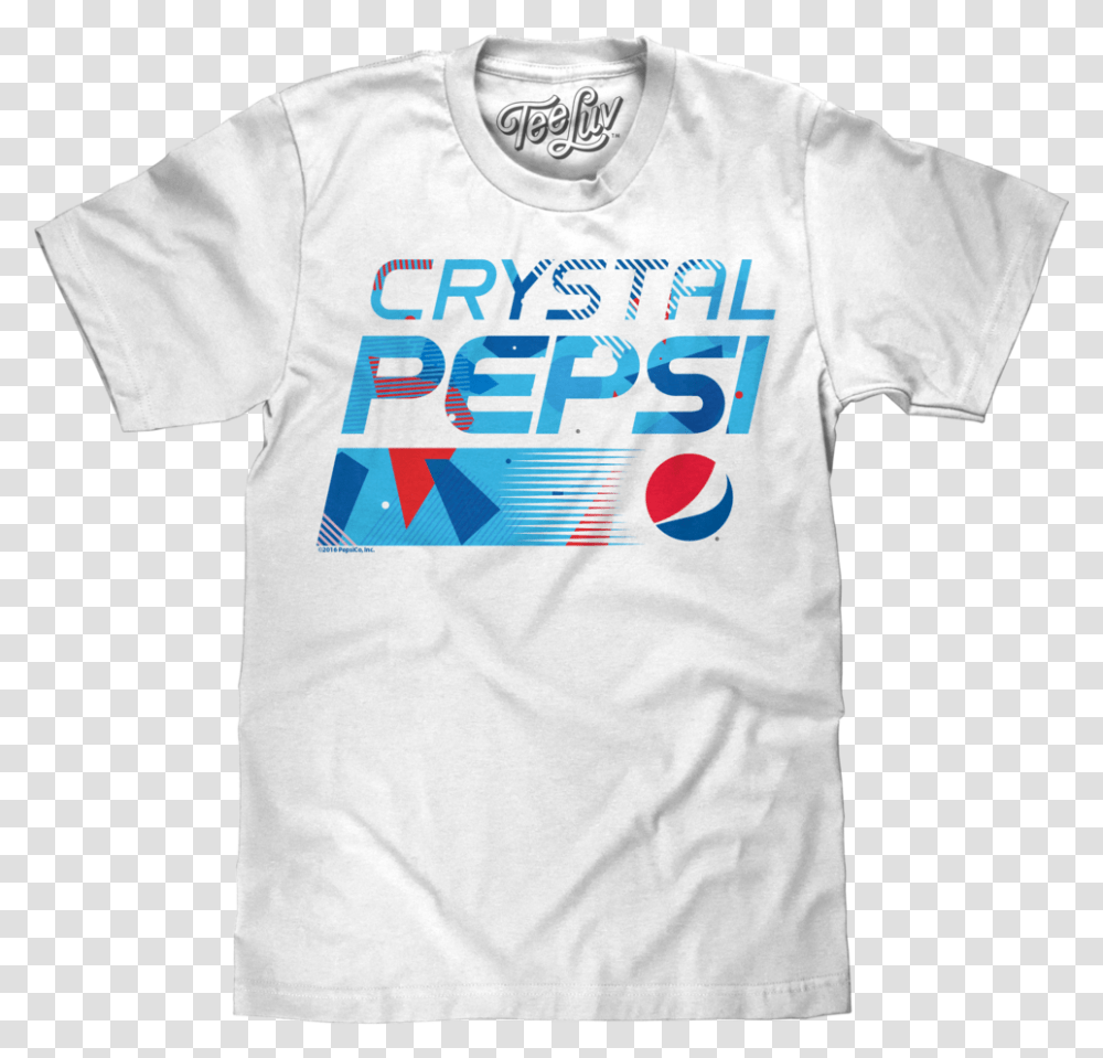 Crystal Pepsi Logo Active Shirt, Apparel, T-Shirt Transparent Png