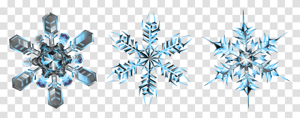 Crystal Snowflakes Clip Art Image Snow Crystal Transparent Png