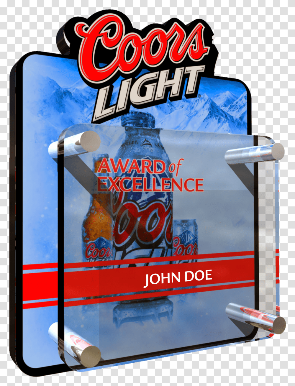 Crystal Trophies Coors Light Transparent Png
