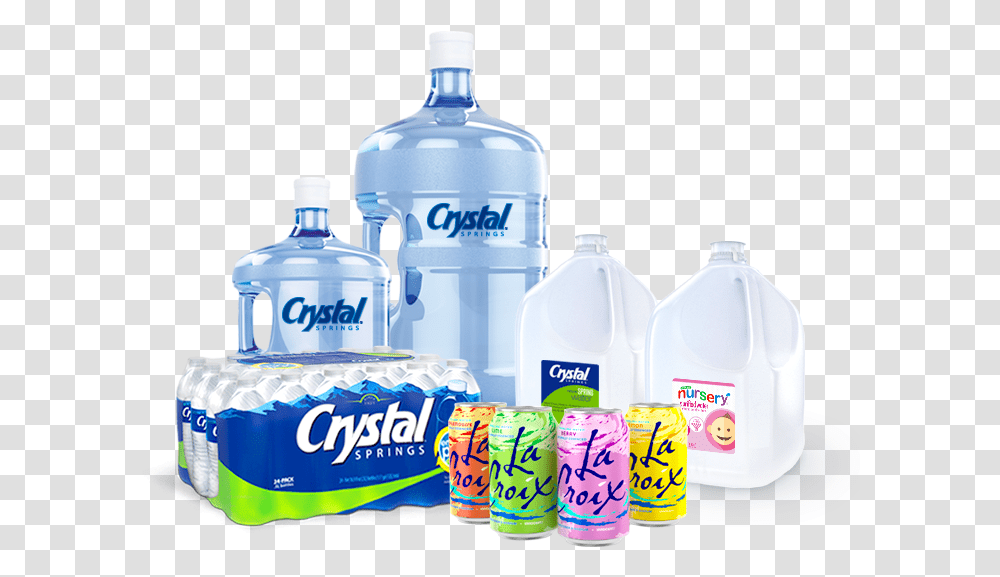 Crystal Water, Beverage, Drink, Bottle, Mineral Water Transparent Png