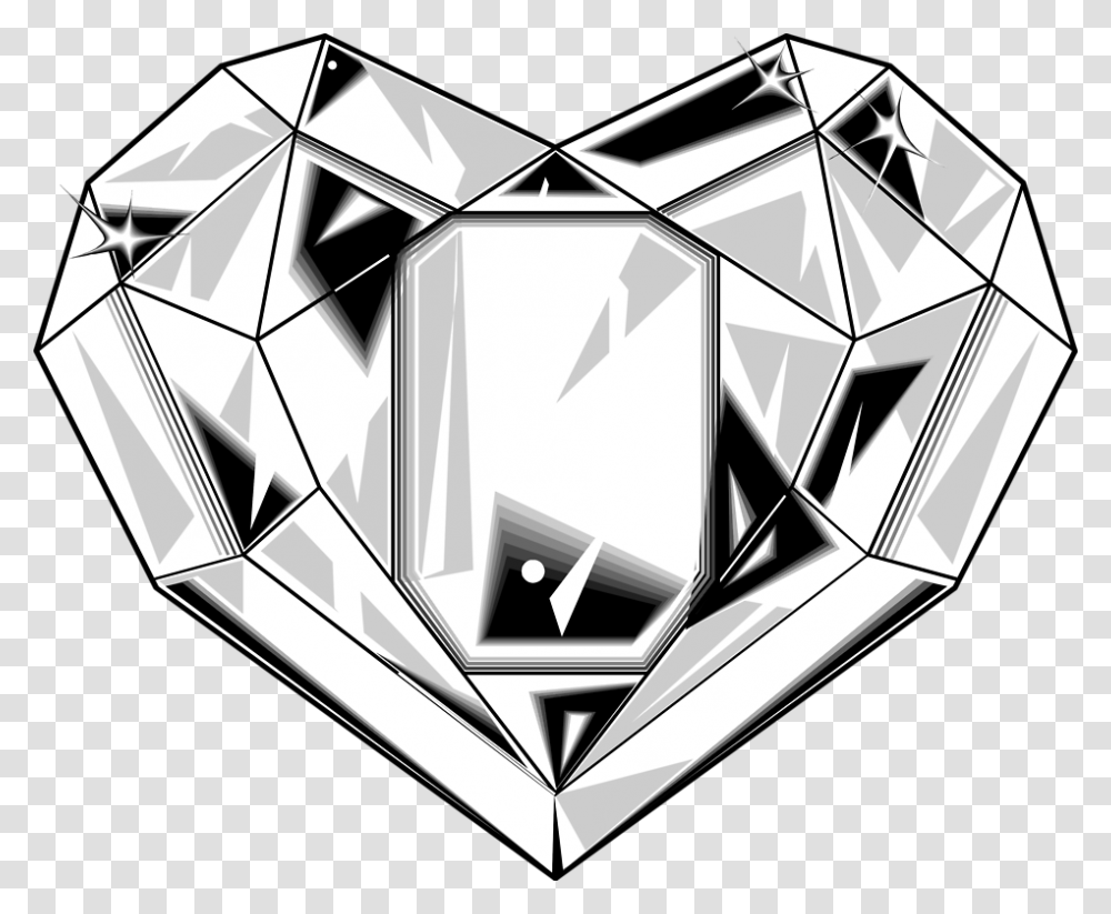 Crystals Black And White, Diamond, Gemstone, Jewelry, Accessories Transparent Png