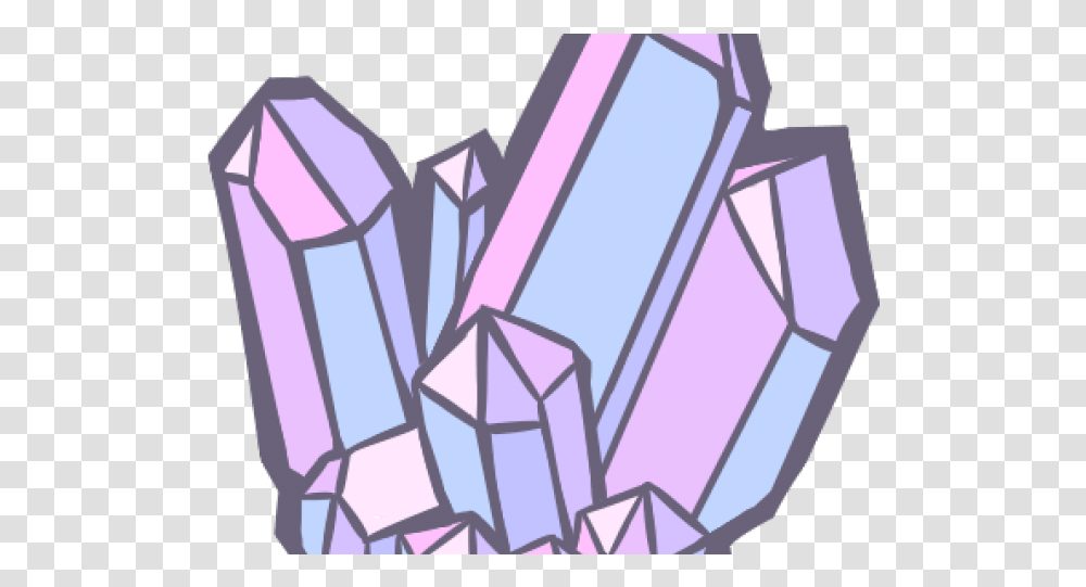 Crystals Clipart Line Drawing Crystals Stickers, Graphics, Purple, Mineral Transparent Png