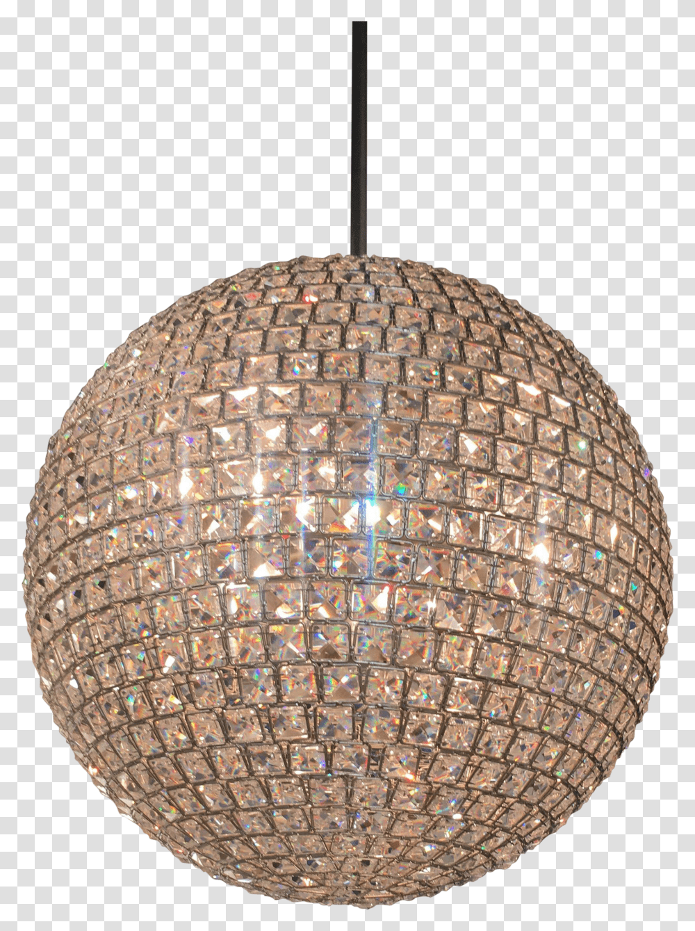 Crystorama Genesis Disco Ball Pendent Light Chandelier Ceiling Fixture Transparent Png