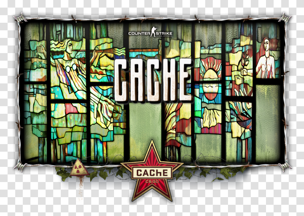 Cs Go Cache, Stained Glass, Poster, Advertisement Transparent Png