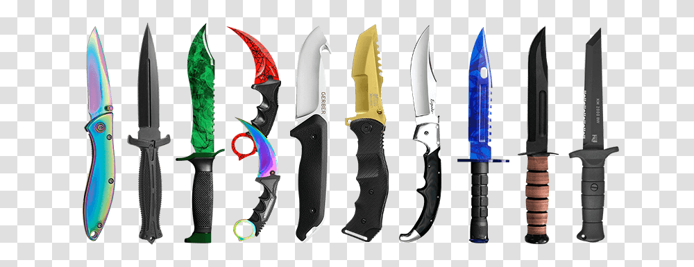 Cs Go Knives For Sale Irl Knife Shop, Blade, Weapon, Weaponry, Dagger Transparent Png