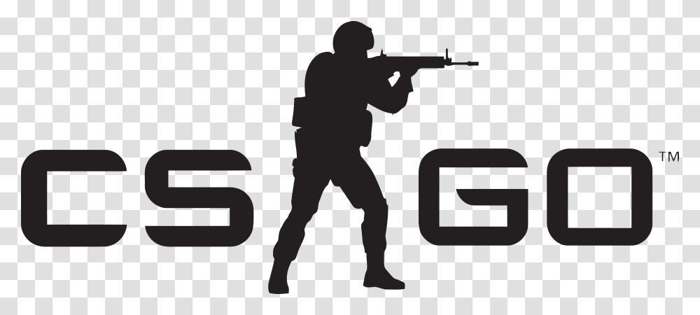 Cs Go Logo Counter Strike Global Offensive Logos, Person, Gun, Weapon, Word Transparent Png