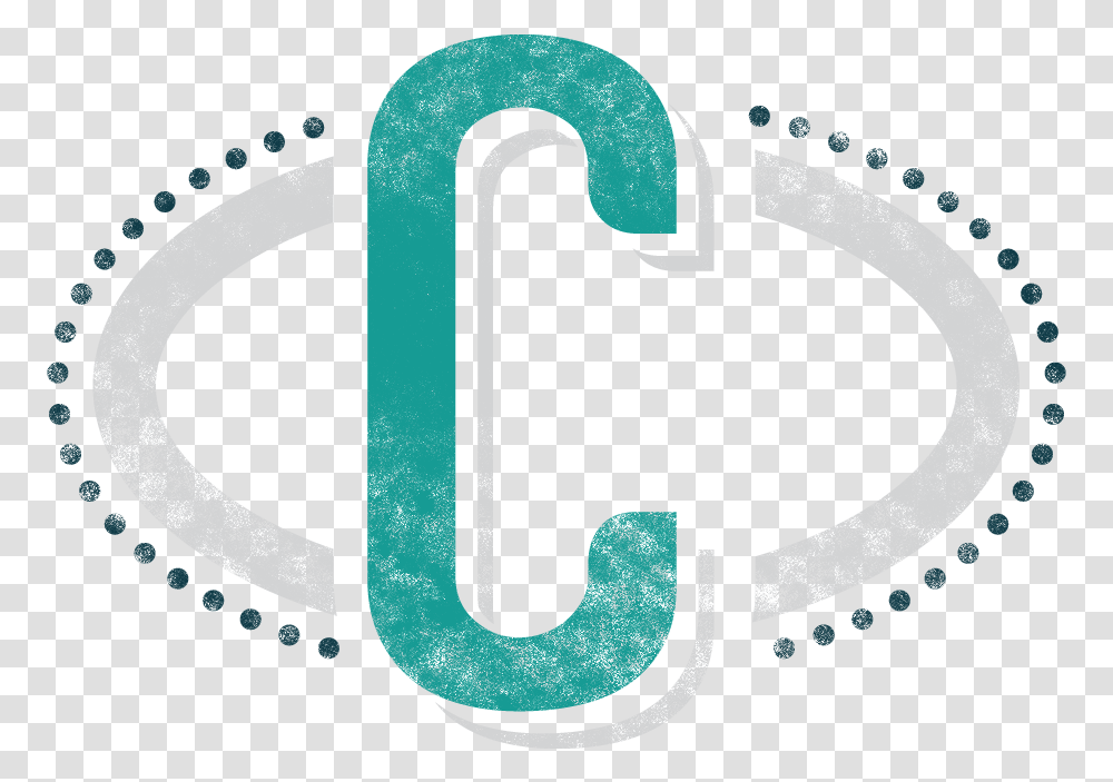 Cs Monogram Color1 Distressed Dotted Oval Frame, Alphabet, Sink Faucet Transparent Png