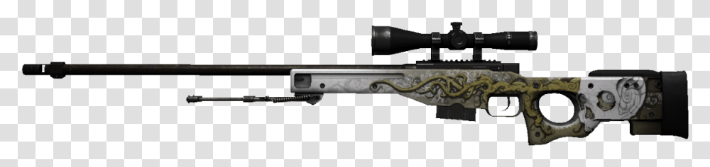 Csgo Awp Dragon Lore Mb01 Sniper, Gun, Weapon, Weaponry, Handgun Transparent Png
