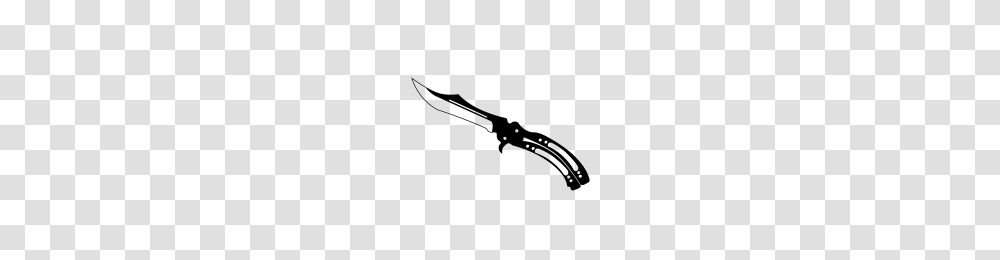 Csgo Butterfly Knife Image, Gray, World Of Warcraft Transparent Png