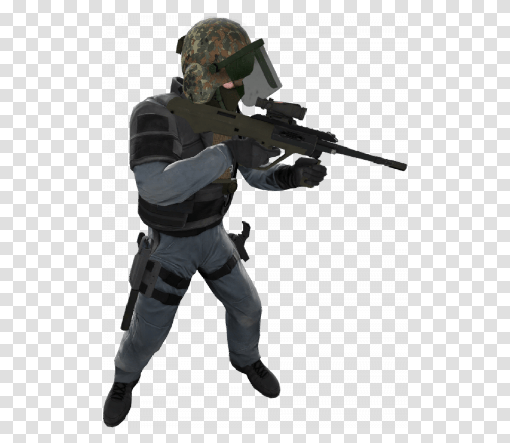 Csgo, Gun, Weapon, Person, Helmet Transparent Png