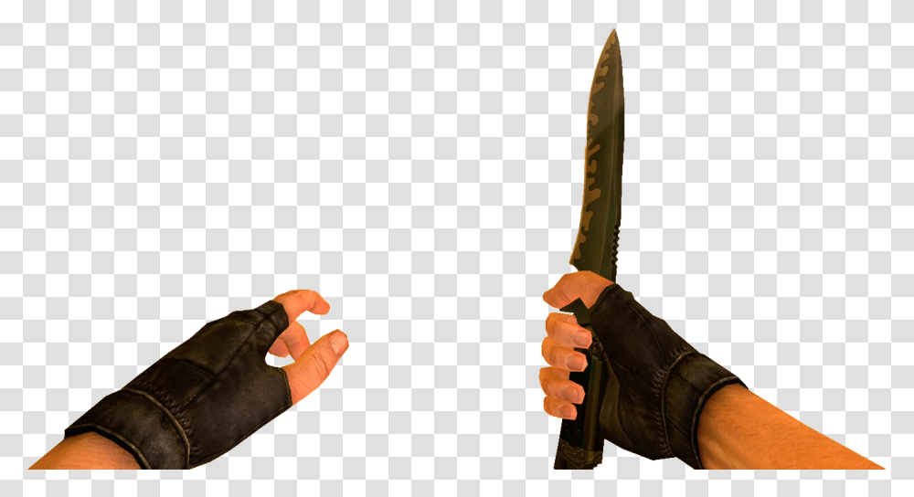 Csgo Knife Hand, Person, Human, Finger, Weapon Transparent Png