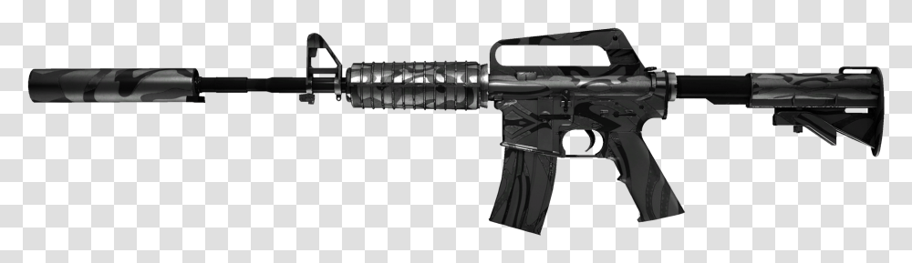 Csgo M4a1 M4a1 S, Gun, Weapon, Weaponry, Rifle Transparent Png
