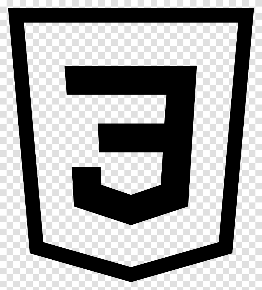 Css Logo Black And White, Gray, World Of Warcraft Transparent Png