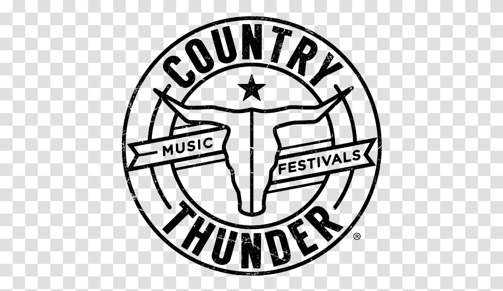 Ct Logo Round Black Country Thunder Tickets, Trademark, Rug, Emblem Transparent Png