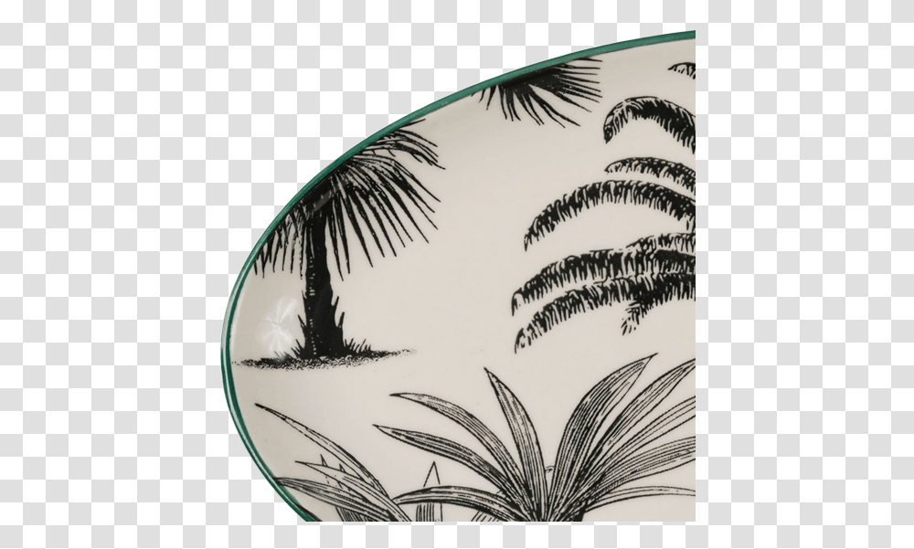 Ct Table Tropical Oval Plate Small Attalea Speciosa, Sea, Outdoors, Water, Nature Transparent Png
