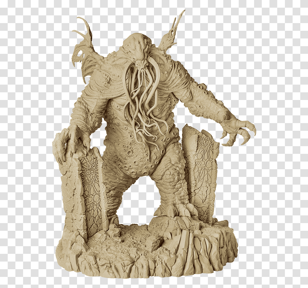 Cthulhu Death May Die Cmon, Statue, Sculpture, Archaeology Transparent Png