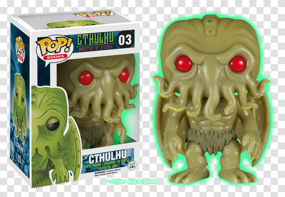 Cthulhu Glow W Red Eyes Pop Books Vinyl Figure Funko Pop Entertainment Earth Cthulhu, Plant, Food, Outdoors Transparent Png