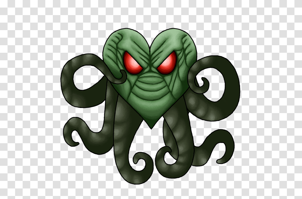 Cthulhu Heart For Tradervyx, Toy, Green, Alien Transparent Png