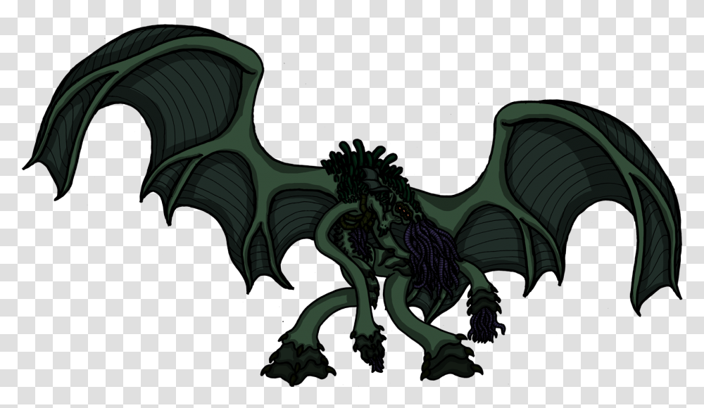 Cthulhu The Call Of Cthulhu, Dragon, Dinosaur, Reptile, Animal Transparent Png