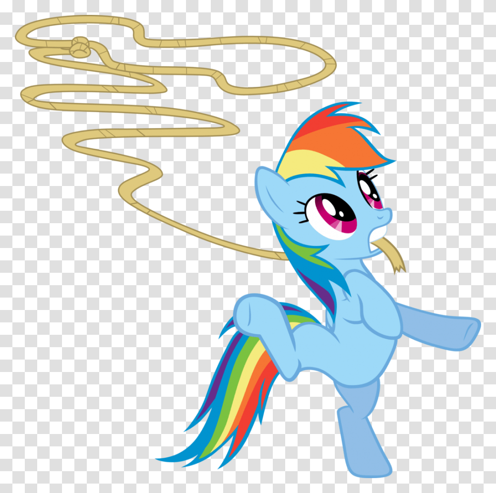 Cthulhuandyou Lasso Mouth Hold Rainbow Dash Rope Cartoon, Person, Human, Juggling Transparent Png