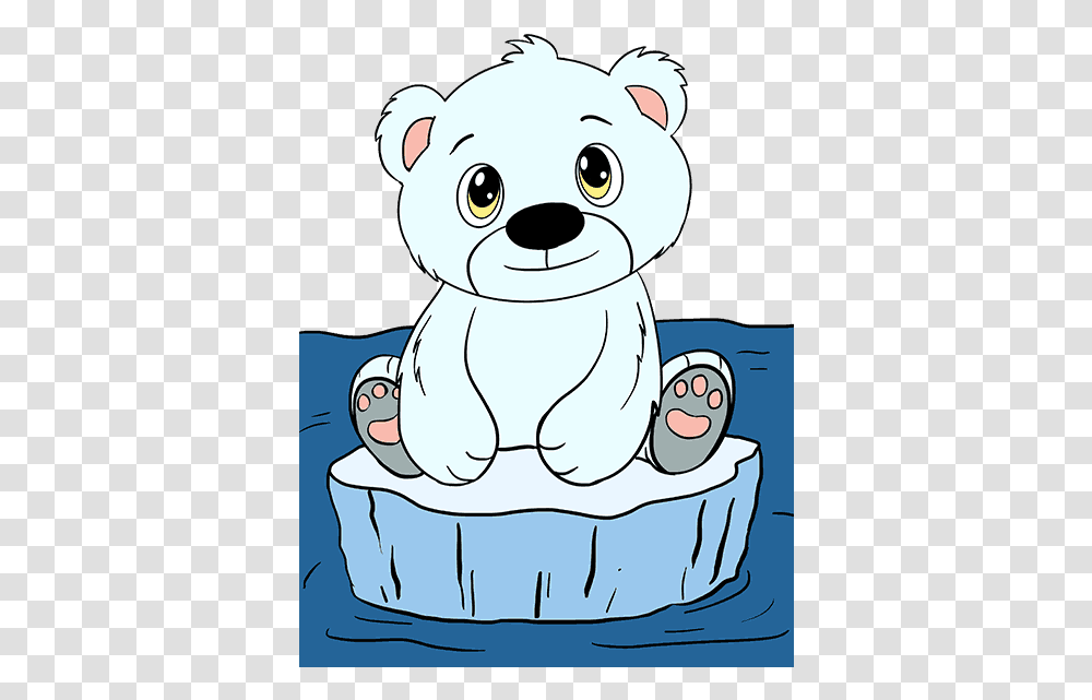 Cub At Getdrawings Com Cartoon Polar Bear Cubs, Animal, Mammal, Wildlife, Toy Transparent Png