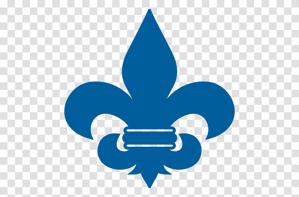 Cub Scout Blue Fleur De Lis Clip Art, Logo, Trademark, Emblem Transparent Png