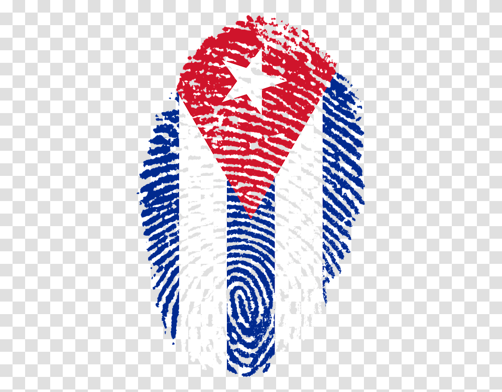 Cuba Bandera Huella Digital Pas Orgullo Identidad Puerto Rico, Airplane, Transportation Transparent Png