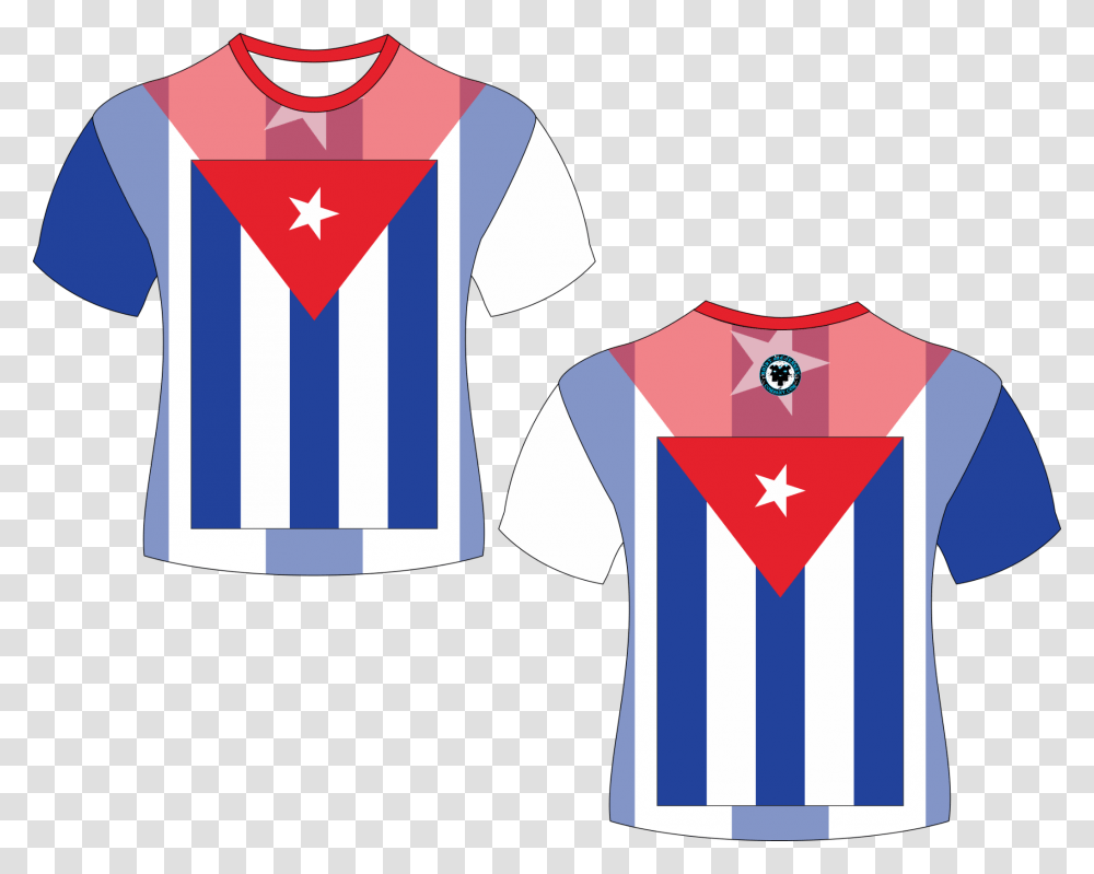 Cuba Country Flag Shirt Illustration, Apparel, Sleeve, Jersey Transparent Png