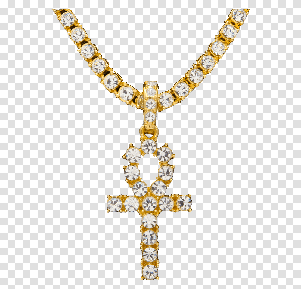 Cuban Chain Necklace, Cross, Pendant, Jewelry Transparent Png