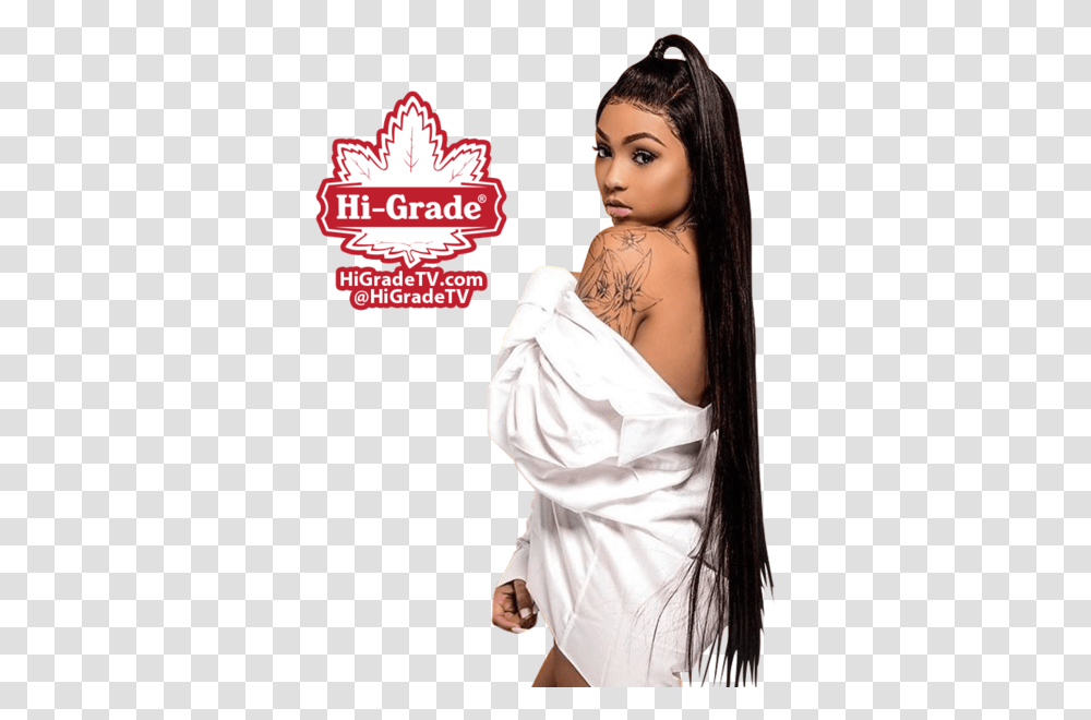 Cuban Doll Official Psds Straight Hair Weave Photoshoot, Skin, Person, Human, Tattoo Transparent Png