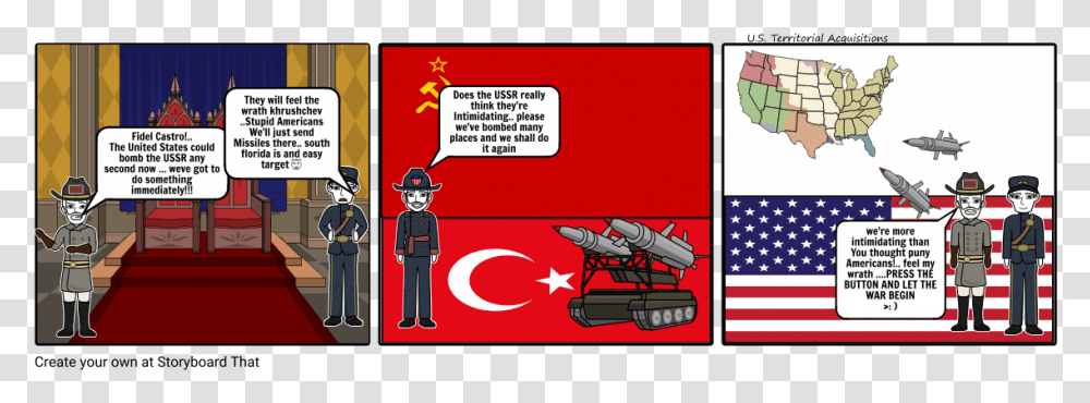 Cuban Missile Crisis Comic Book, Person, Human, Weapon, Weaponry Transparent Png