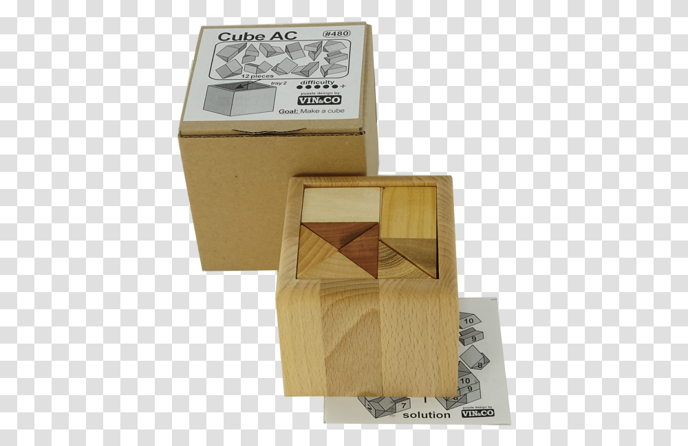 Cube Ac Wood Cube Puzzle Maths Cube Puzzle Wooden Box Solution, Carton, Cardboard, Crate Transparent Png