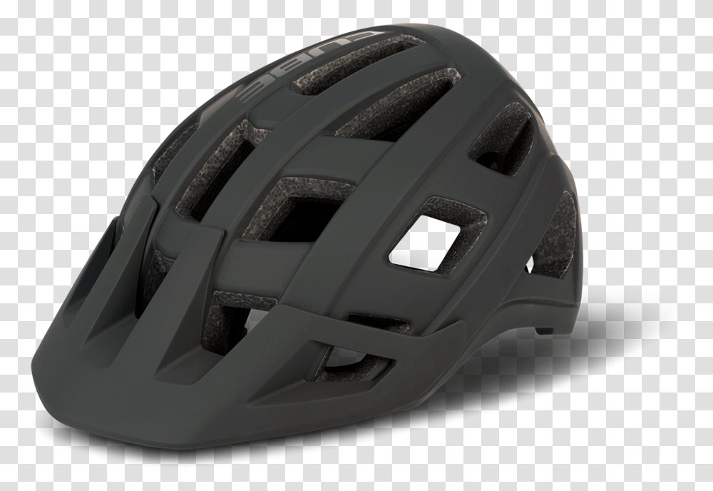 Cube Badger Mountain Bike Helmet In Black Bicycle Helmet, Clothing, Apparel, Crash Helmet, Car Transparent Png