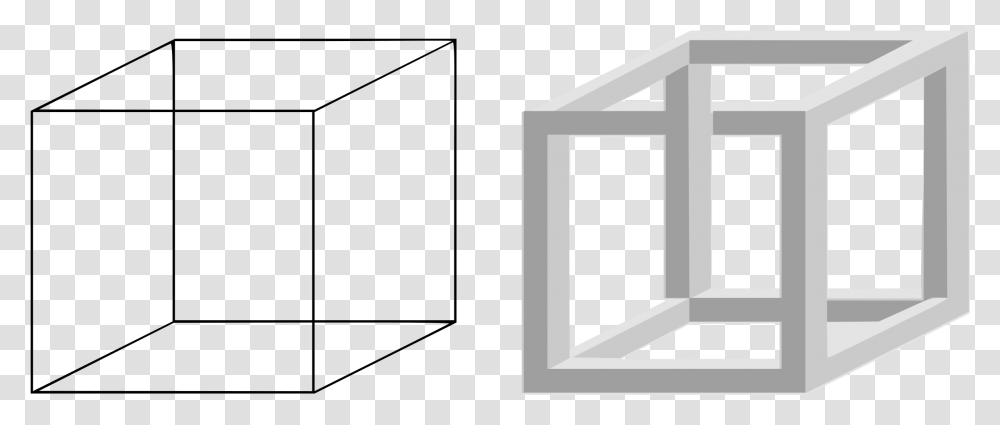 Cube Clipart Black And White, Window, Building, Outdoors, Nature Transparent Png