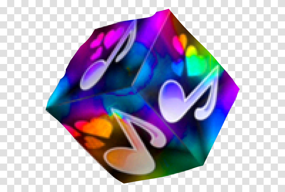 Cube Colorful Music Note Music Graphic Design, Accessories, Accessory, Jewelry, Gemstone Transparent Png