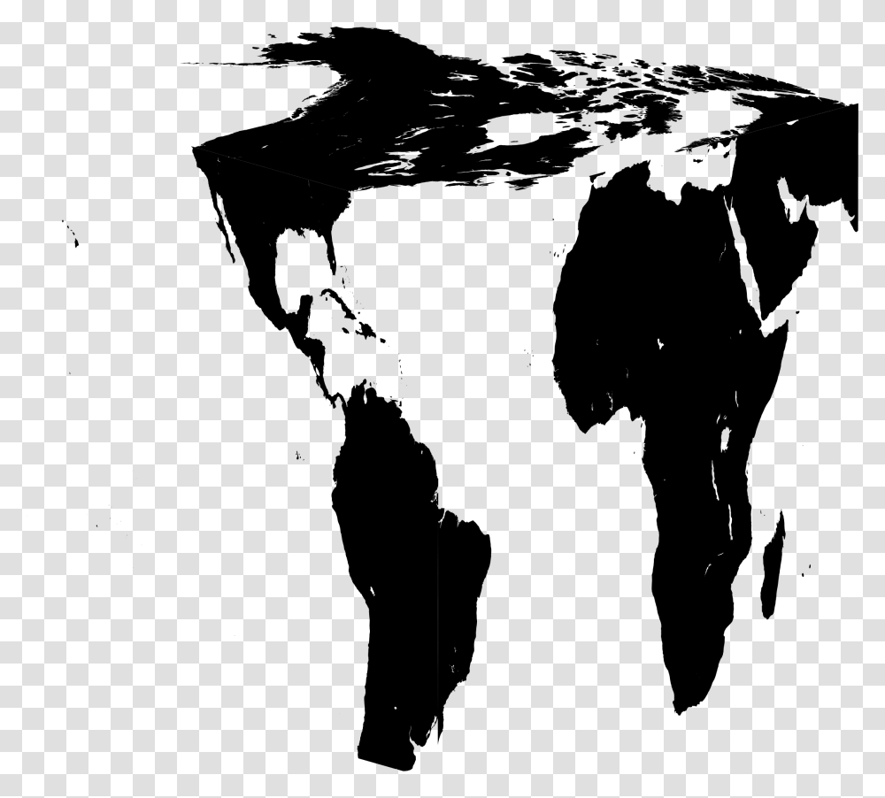 Cube Earth Silhouette No Cube Clip Arts Clipart Cube Earth Black And White, Gray, World Of Warcraft Transparent Png