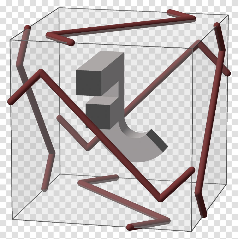 Cube Permutation 3 Design, Bow, Construction Crane, Drying Rack Transparent Png