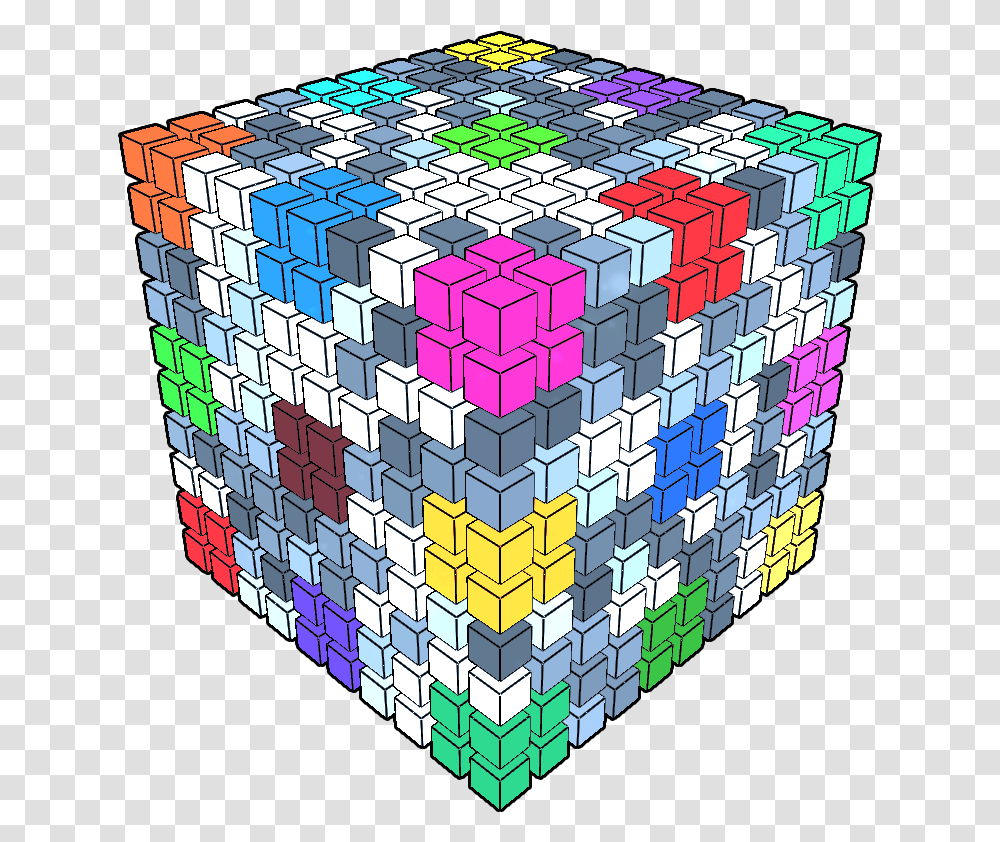 Cube, Rubix Cube, Rug Transparent Png