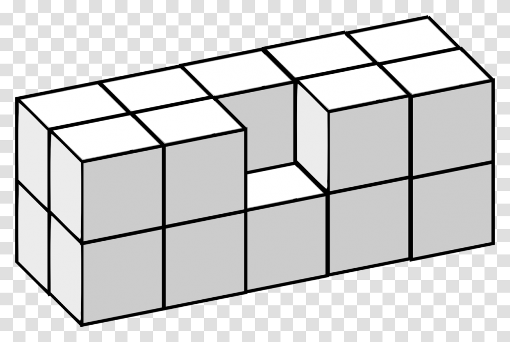 Cube Tetris Three Dimensional Space Jigsaw Puzzles, Diagram, Furniture, Rubix Cube, Network Transparent Png