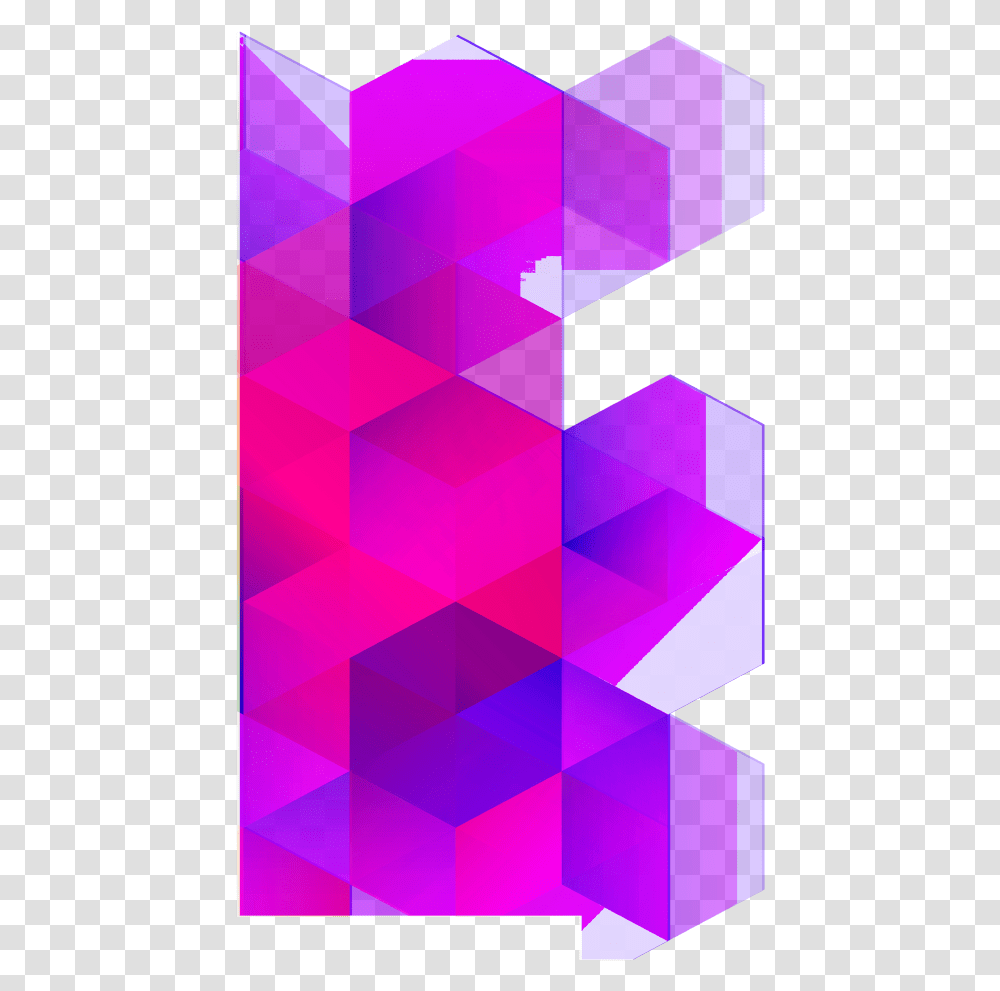 Cubes Shape Shapes Pink Purple Freetoedit Graphic Design, Pattern, Rug Transparent Png