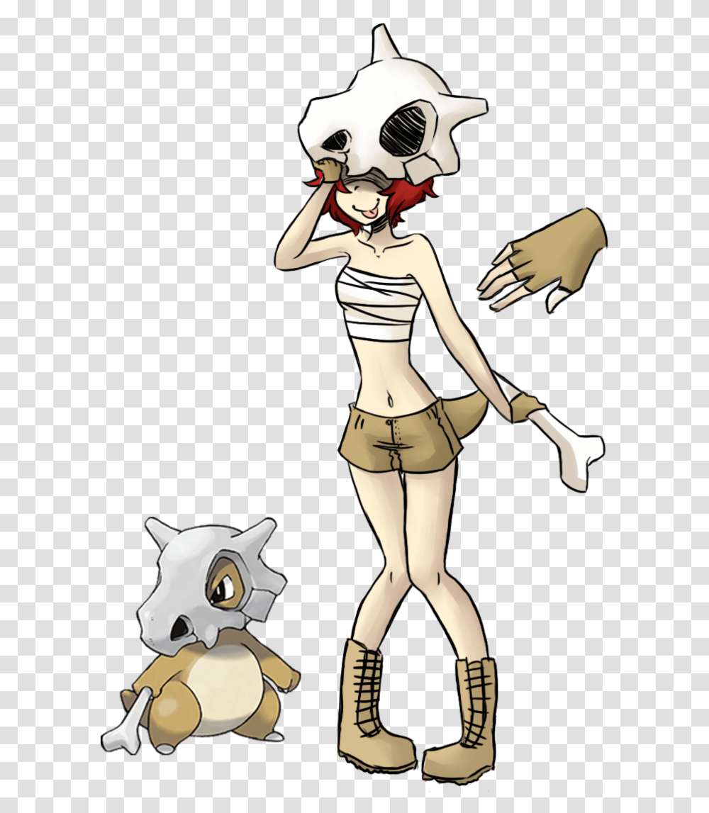 Cubone As A Human, Person, Comics, Book, Helmet Transparent Png