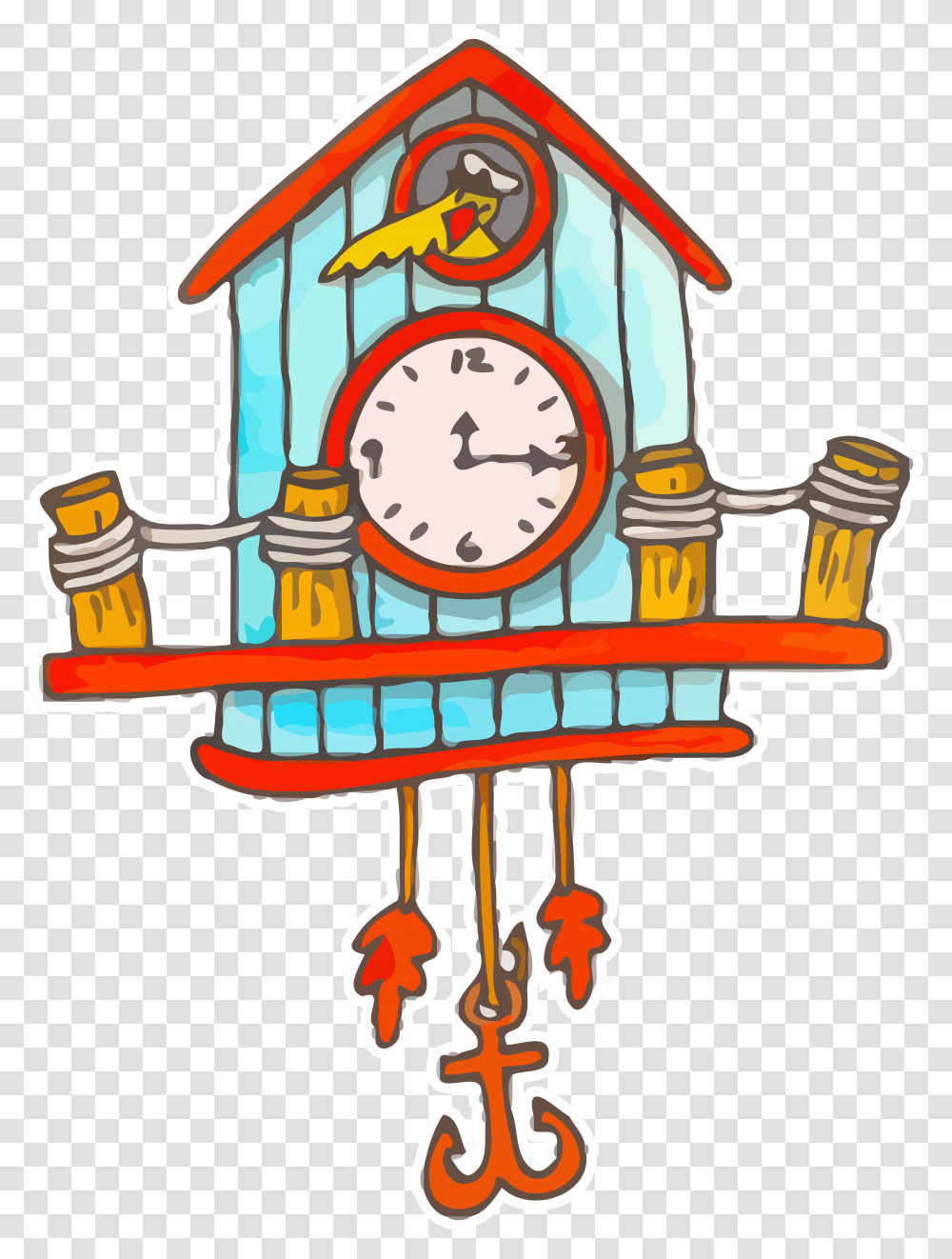 Cuckoo Cartoon Clock Clip Art Clipart, Analog Clock, Alarm Clock, Bomb, Weapon Transparent Png