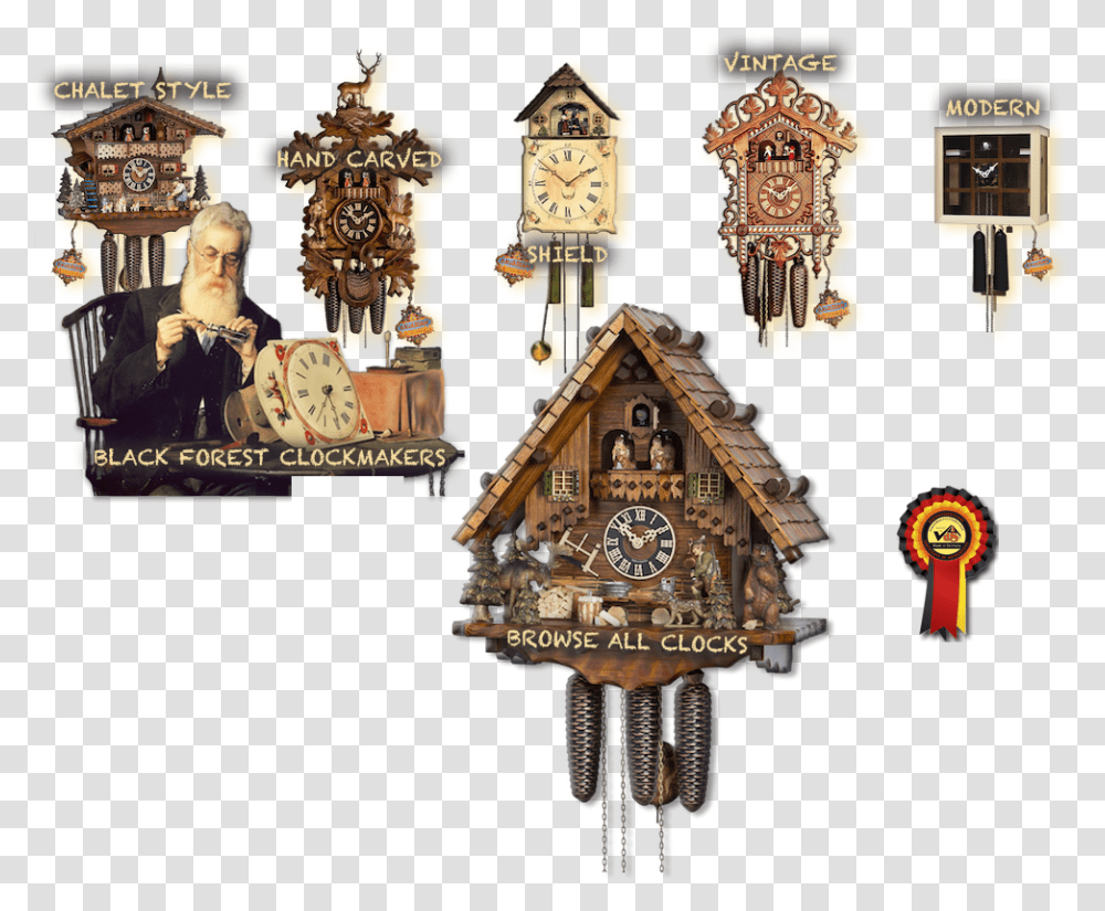Cuckoo Clock, Architecture, Building, Person, Street Transparent Png