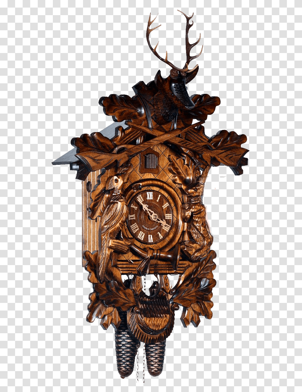 Cuckoo Clock Clipart Cuckoo Clock, Analog Clock, Wall Clock, Bronze Transparent Png